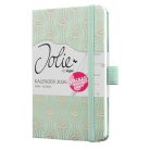 SIGEL Naptár, A6, heti, 2026, kemény borító, SIGEL "Jolie", Mystic Aquamarin