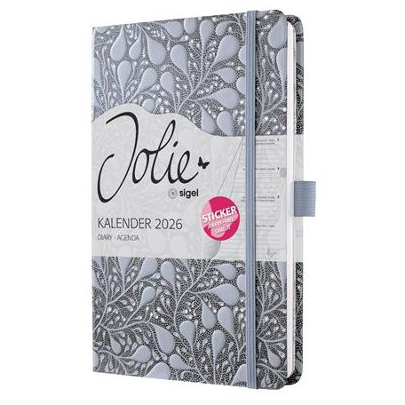 SIGEL Naptár, A5, heti, 2026, kemény borító, SIGEL "Jolie", Enchanted Sky