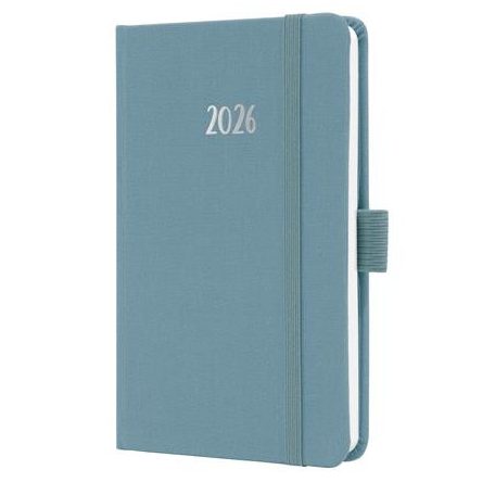 SIGEL Naptár, A6, heti, 2026, dombornyomott borító, SIGEL "Jolie", kobalt kék