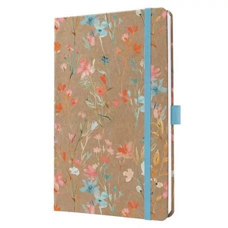 SIGEL Naptár, A5, heti, 2026, kemény borító, SIGEL "Jolie", Green Floral Serenity