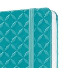 SIGEL Jegyzetfüzet, exkluzív, 95x150 mm, vonalas, 87 lap, keményfedeles, SIGEL "Jolie", türkiz