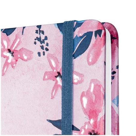 SIGEL Jegyzetfüzet, exkluzív, 135x203 mm, vonalas, 87 lap, keményfedeles, SIGEL "Jolie", Loose Florals Olive