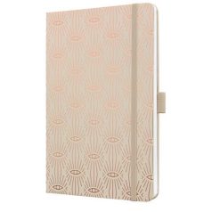   SIGEL Jegyzetfüzet, exkluzív, A5, vonalas, 87 lap, keményfedeles, SIGEL "Jolie", bézs