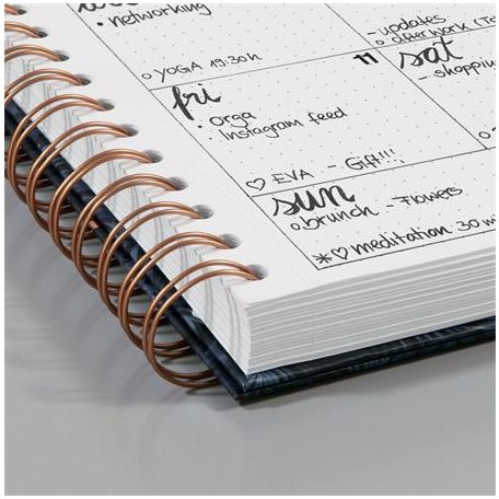 SIGEL Spirálfüzet, 162x215 mm, pontrácsos, 60 lap, keményfedeles, SIGEL "Jolie", Sweet Dots