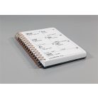 SIGEL Spirálfüzet, 168x215 mm, pontrácsos, 120 lap, keményfedeles, SIGEL "Jolie", Sweet Dots