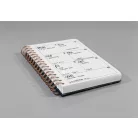 SIGEL Spirálfüzet, 162x215 mm, pontrácsos, 60 lap, keményfedeles, SIGEL "Jolie", Batik Holi