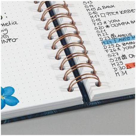 SIGEL Spirálfüzet, 168x215 mm, pontrácsos, 120 lap, keményfedeles, SIGEL "Jolie", Perfectly Imperfect