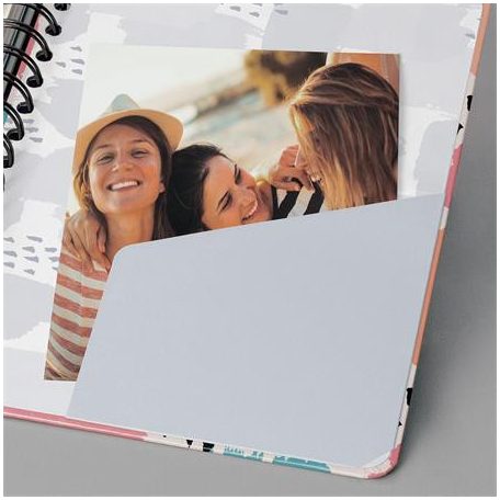 SIGEL Spirálfüzet, 162x215 mm, pontrácsos, 60 lap, keményfedeles, SIGEL "Jolie" Brush Marks