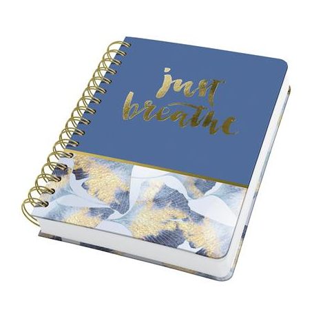 SIGEL Spirálfüzet, 168x215 mm, pontrácsos, 120 lap, keményfedeles, SIGEL "Jolie Ginko Harmony"