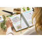 SIGEL Spirálfüzet, 168x215 mm, sima, 120 lap, keményfedeles, SIGEL "Jolie Garden Love"