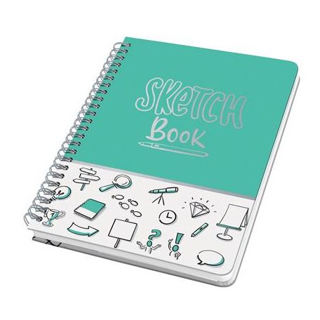 SIGEL Spirálfüzet, 162x215 mm, pontrácsos, 60 lap, keményfedeles, SIGEL "Jolie", Sketch Book