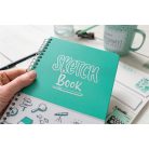 SIGEL Spirálfüzet, 162x215 mm, pontrácsos, 60 lap, keményfedeles, SIGEL "Jolie", Sketch Book