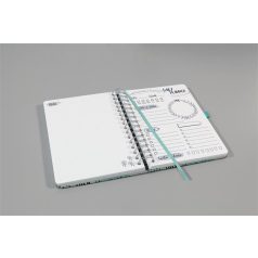   SIGEL Naptár, A5, heti, dátumozatlan, kemény borító, SIGEL "Jolie", Mint Inspiration