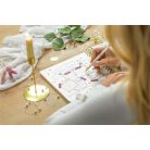 SIGEL Spirálfüzet, 234x215 mm, sima, 120 lap, keményfedeles, SIGEL "Jolie Golden Rain"