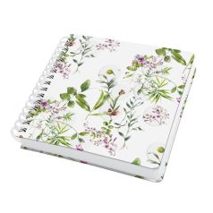   SIGEL Spirálfüzet, 234x215 mm, sima, 120 lap, keményfedeles, SIGEL "Jolie Fairytale Garden"