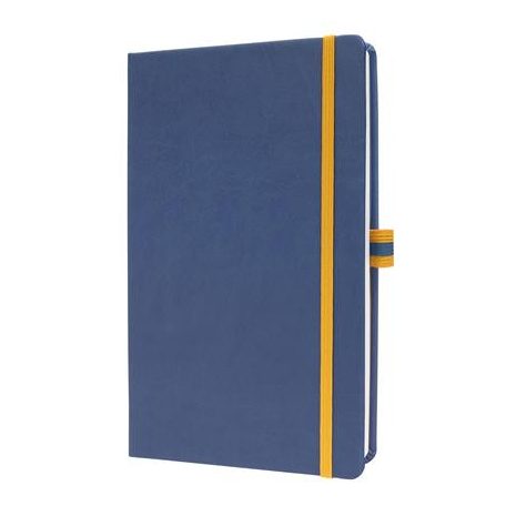 SIGEL Jegyzetfüzet, exkluzív, A5, vonalas, 88 lap, keményfedeles, SIGEL "Linescape", kék-sárga