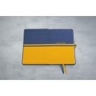 SIGEL Jegyzetfüzet, exkluzív, A5, vonalas, 88 lap, keményfedeles, SIGEL "Linescape", kék-sárga