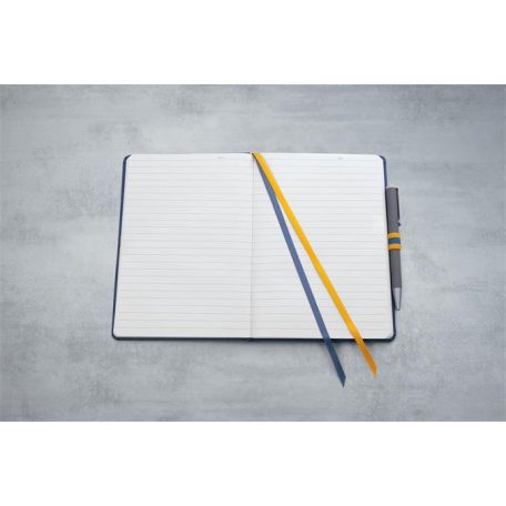 SIGEL Jegyzetfüzet, exkluzív, A5, vonalas, 88 lap, keményfedeles, SIGEL "Linescape", kék-sárga