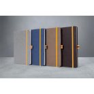 SIGEL Jegyzetfüzet, exkluzív, A5, vonalas, 88 lap, keményfedeles, SIGEL "Linescape", kék-sárga