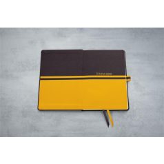   SIGEL Jegyzetfüzet, exkluzív, A5, vonalas, 88 lap, keményfedeles, SIGEL "Linescape", fekete-sárga