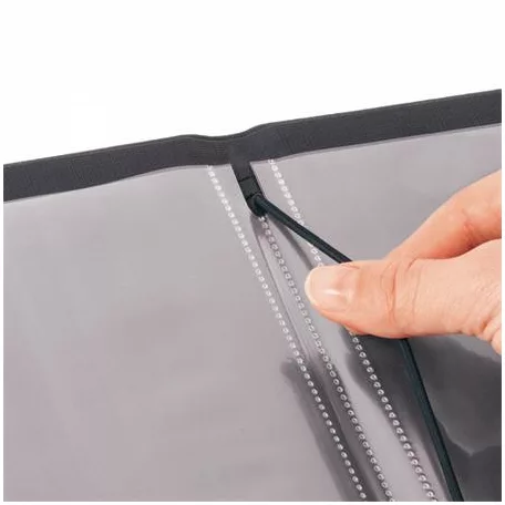 SIGEL Étlaptartó, A4, keményfedeles, felirat nélkül, SIGEL, fekete