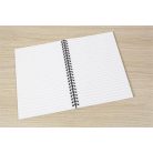 SIGEL Spirálfüzet, A5, vonalas, 80 lap, puhafedeles, SIGEL "Quicknote", sárga-szürke