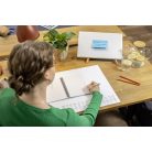 SIGEL Spirálfüzet, A5, vonalas, 80 lap, puhafedeles, SIGEL "Quicknote", sárga-szürke