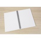 SIGEL Spirálfüzet, A5, kockás, 80 lap, puhafedeles, SIGEL "Quicknote", kék-szürke