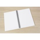 SIGEL Spirálfüzet, A5, pontrácsos, 80 lap, puhafedeles, SIGEL "Quicknote", korall-szürke