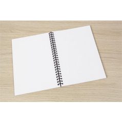   SIGEL Spirálfüzet, A5, pontrácsos, 80 lap, puhafedeles, SIGEL "Quicknote", korall-szürke