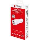 SKROSS Autós töltő, 1xUSB-A, 1xUSB-C PD, 20W, SKROSS