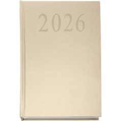 Naptár, tervező, A5, napi, 2027, bézs