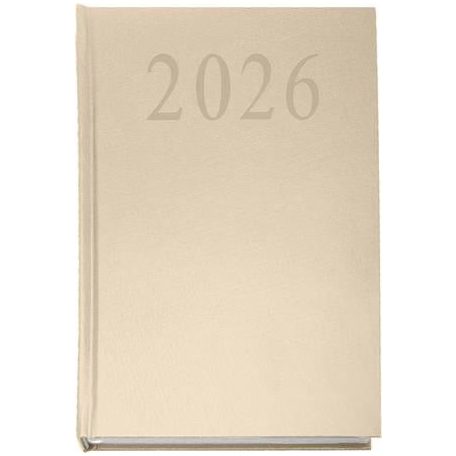 Naptár, tervező, A5, napi, 2027, bézs