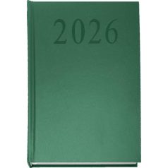Naptár, tervező, A5, napi, 2027, zöld