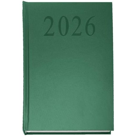 Naptár, tervező, A5, napi, 2027, zöld
