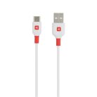SKROSS USB kábel, USB-A - USB-C, 1,2m, SKROSS, fehér
