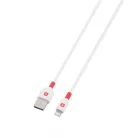 SKROSS USB kábel, USB-A - Lightning (Apple), 2m, SKROSS, fehér