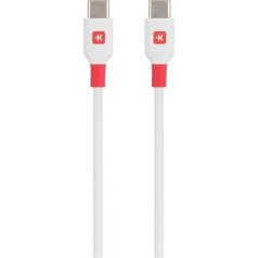 SKROSS USB kábel, USB-C - USB-C, 1,2m, SKROSS, fehér