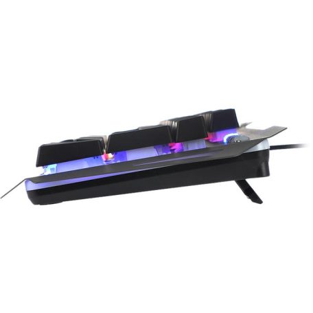 SPEEDLINK Billentyűzet, vezetékes, gaming, fém, USB, HUN, SPEEDLINK "LUNERA RGB Rainbow", fekete