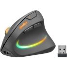 SPEEDLINK Egér, vezeték nélküli, optikai, vertikális, USB, SPEEDLINK "Piavo Pro", fekete