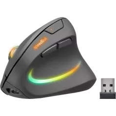   SPEEDLINK Egér, vezeték nélküli, optikai, vertikális, USB, SPEEDLINK "Piavo Pro", fekete