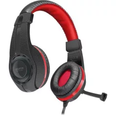   SPEEDLINK Fejhallgató, mikrofonnal, vezetékes, gaming, 3,5 mm jack, SPEEDLINK "Legatos", fekete-piros