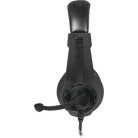 SPEEDLINK Fejhallgató, mikrofonnal, vezetékes, gaming, 3,5 mm jack, SPEEDLINK "Legatos", fekete-piros