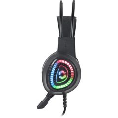   SPEEDLINK Fejhallgató, mikrofonnal, vezetékes, gaming, 2x3.5 mm jack + USB-A, SPEEDLINK "Voltor LED", fekete