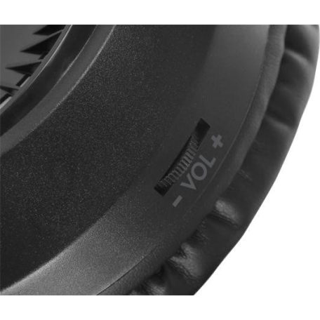 SPEEDLINK Fejhallgató, mikrofonnal, vezetékes, gaming, 2x3.5 mm jack + USB-A, SPEEDLINK "Voltor LED", fekete
