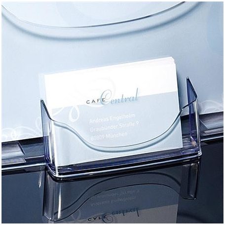 SIGEL Prospektustartó, asztali, A4, névjegytartóval, 1 rekeszes, SIGEL