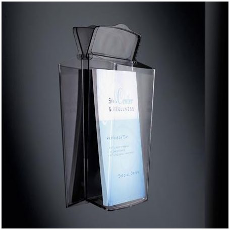 SIGEL Prospektustartó, fali, A4, 1 rekeszes, kültéri, SIGEL