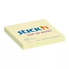 STICK N Öntapadó jegyzettömb, "Z", 76x76 mm, 100 lap, STICK N, sárga