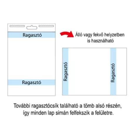 STICK N Öntapadó flipchartpapír, 76,2x63,5 cm, 2x30 lap, STICK N, fehér
