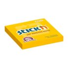 STICK N Öntapadó jegyzettömb, 76x76 mm, 100 lap, STICK N „360°, narancs